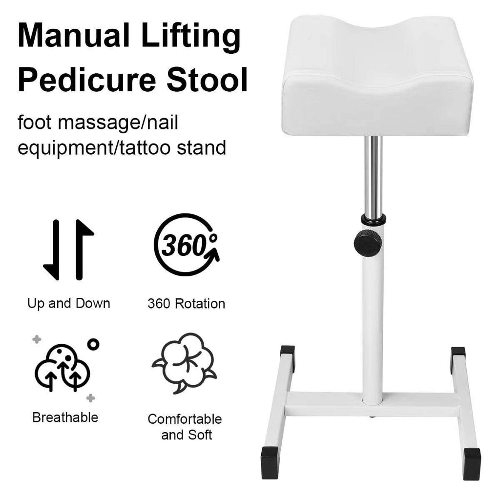 Adjustable Pedicure Foot Rest Stool 360° Rotating
