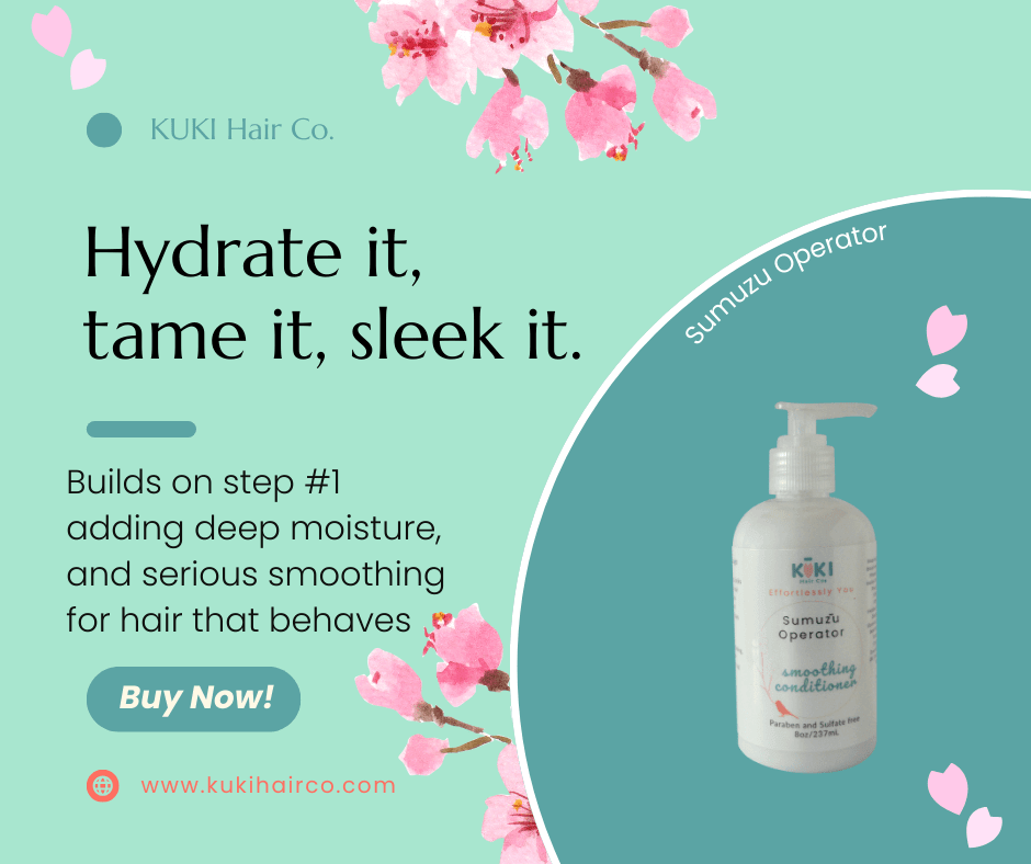 Smoothing conditioner for frizz-free hair